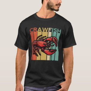 Camiseta Peixe-lagosta Retro Cajun ferve lagosta Oceânica S