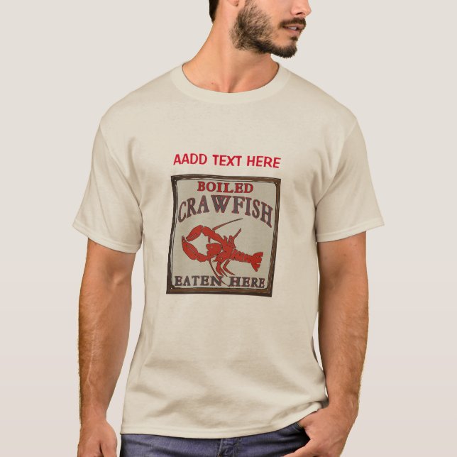 Camiseta Peixe-lama Enrolado Comido Aqui, adicione texto. (Frente)