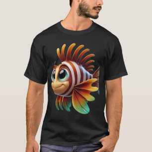 Camiseta Peixe-Leão Adorável