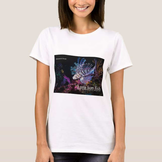 Camiseta Peixe-leão-luna, Pterois lunulata, (Frente)