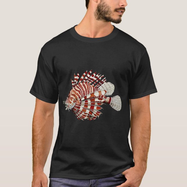 Camiseta Peixe-leão-vermelho/Röd drakfisk (Frente)