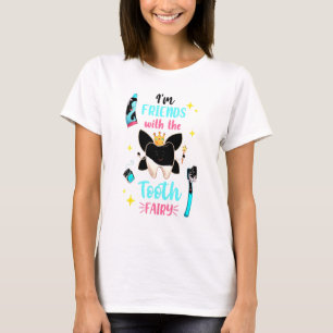 Camiseta Peixe-Leite Dental Assistente de Higienista Pediat