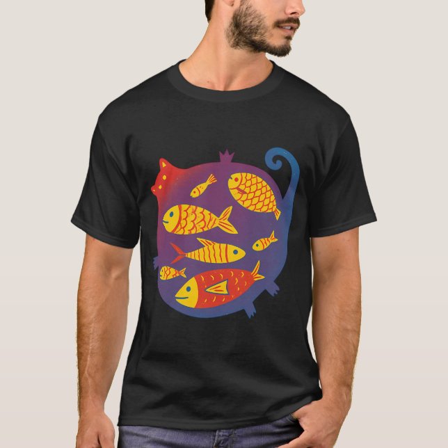 Camiseta peixe língua kawaii (Frente)