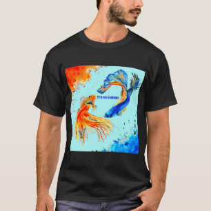 Camiseta Peixe Listrado Colorido