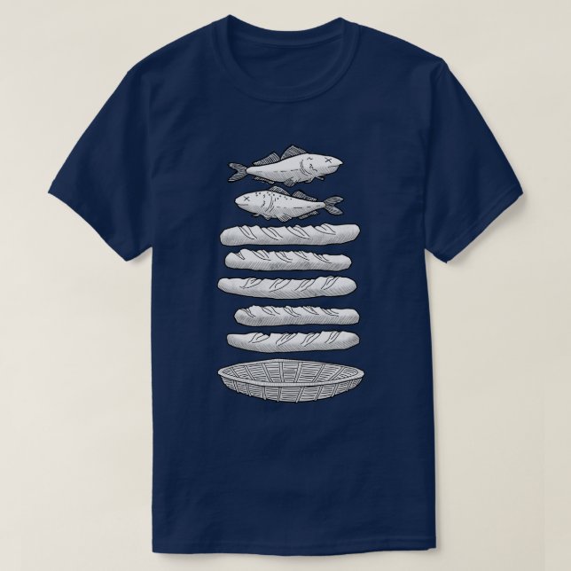 Camiseta Peixe-Loaves (Frente do Design)