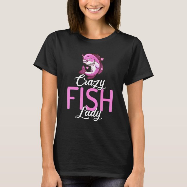 Camiseta Peixe Louco Peixe Pet Peixe Pet Aquarium Fishkeepi (Frente)