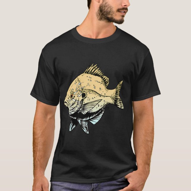 Camiseta Peixe-lua em Cores Suaves (Frente)