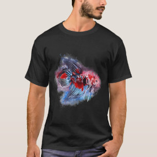 Camiseta Peixe lutador macho Koi Premium Longa Barbatana