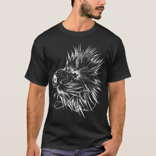 Camiseta Peixe lutador zumbi