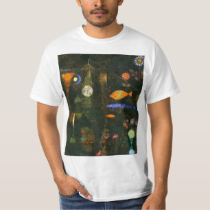 Camiseta Peixe magia, pontos infinitos por Paul Klee