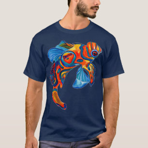 Camiseta Peixe-mandarim Mandarin dragonet original watercol