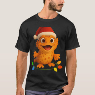 Camiseta Peixe-Mão Listrado de Natal