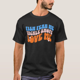 Camiseta Peixe me teme Compras me amam a pescar