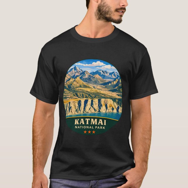 Camiseta Peixe Meados do Século Salmão Rosa (Frente)