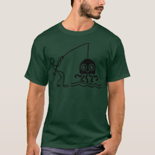 Camiseta Peixe-medusa Figura Água-viva pescando Jel Engraça