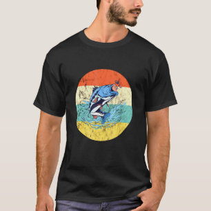 Camiseta Peixe Melhor Pescador Viagem de Pesca de Carpa Ret