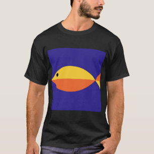 Camiseta Peixe Monocromático Laranja Amarelo
