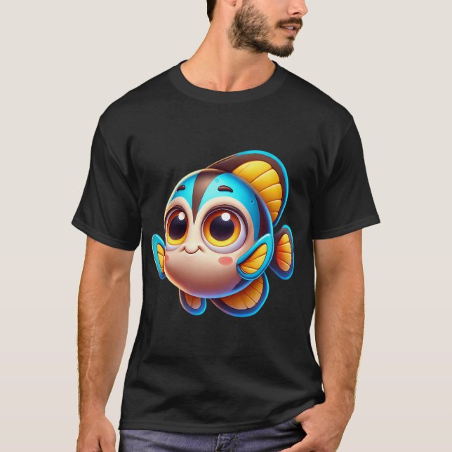 Camiseta Peixe-Morcego Adorável (Frente)
