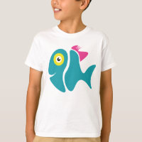 Peixe Na moda engraçado