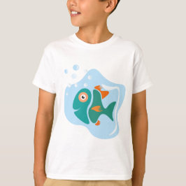 Camiseta Peixe Na moda engraçado