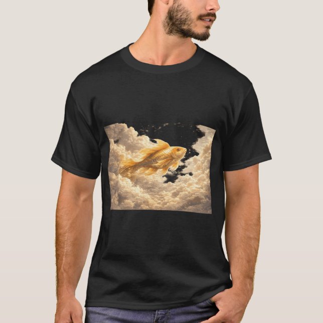 Camiseta Peixe nada pelas nuvens (Frente)