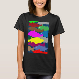 Camiseta peixe nadando