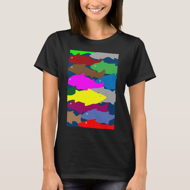 Camiseta peixe nadando (Frente)