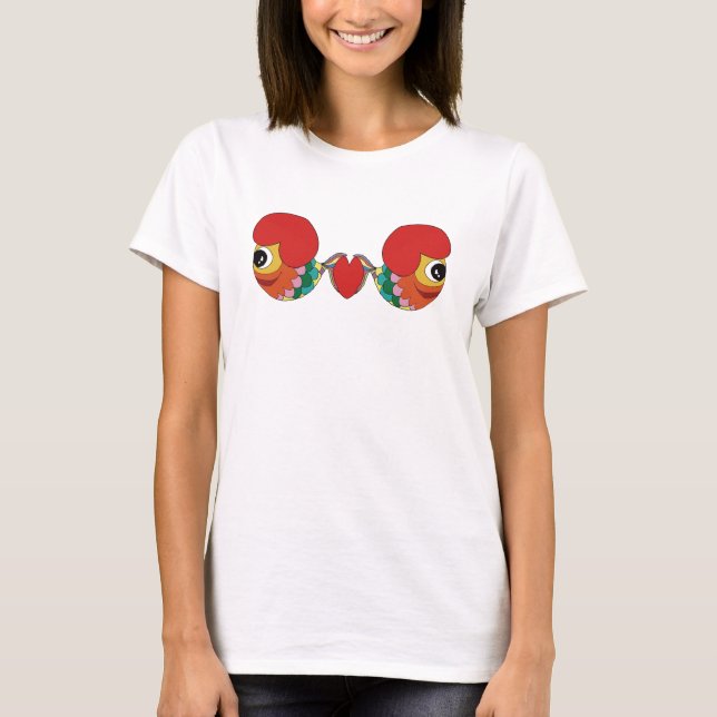 Camiseta Peixe namorados (Frente)