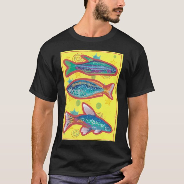 Camiseta Peixe no Amarelo (Frente)