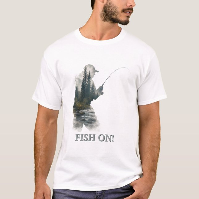 Camiseta "Peixe no anzol!" (Frente)