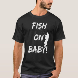 Camiseta Peixe no Bebê Equipamento de Pesca Divertido ao P
