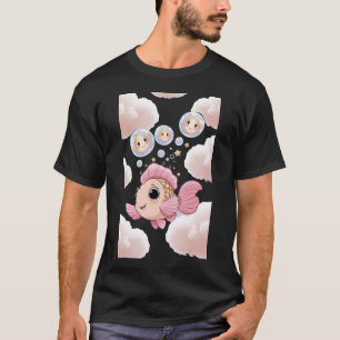 Camiseta Peixe Nuvem Flutuante