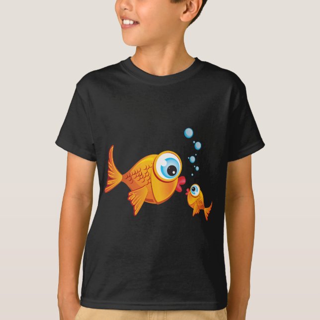 Camiseta PEIXE - Oliva e picada: (Frente)