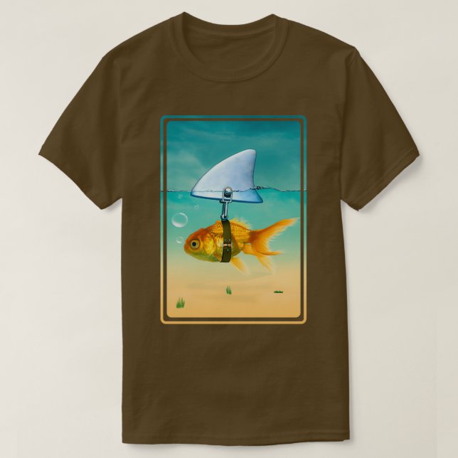 Camiseta peixe-ouro 7 (Frente do Design)