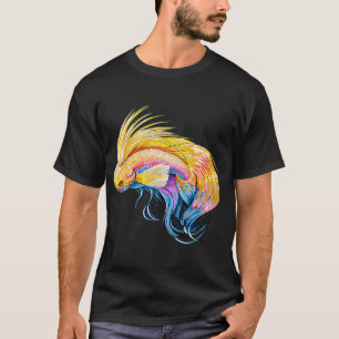 Camiseta Peixe Ouro Azul Wrasse