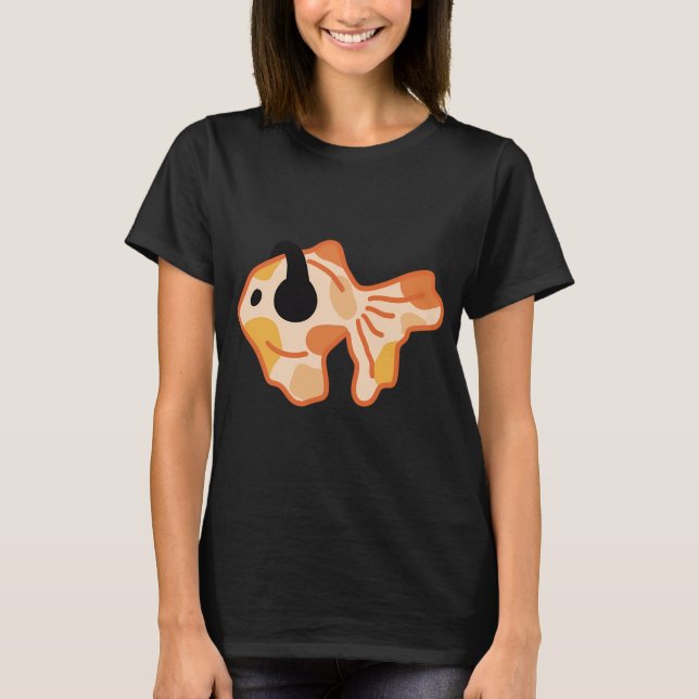 Camiseta Peixe ouvindo música (Frente)
