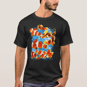 Camiseta Peixe Palhaço Design Peixe Aquário Água Sal Anêmon