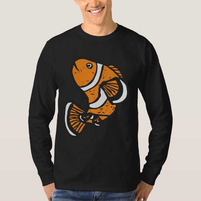 Camiseta Peixe-Palhaço Divertido (Frente)