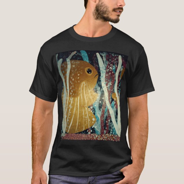 Camiseta Peixe-Palhaço Dourado (Frente)