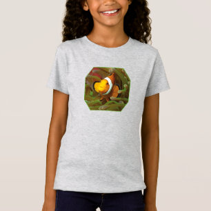 Camiseta Peixe-palhaço em anêmona verde. Design Fotográfico