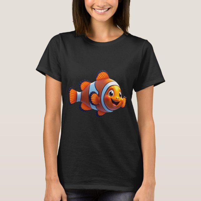 Camiseta Peixe palhaço feliz (Frente)