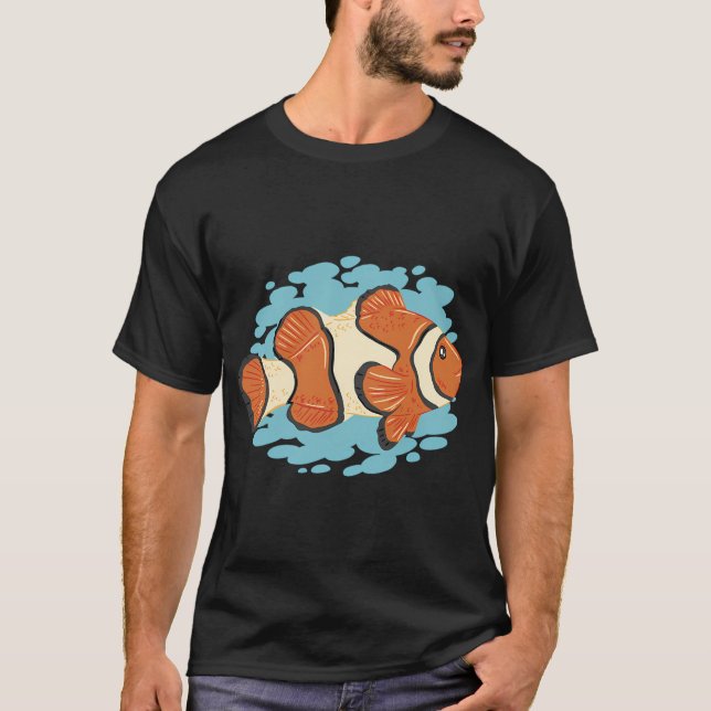 Camiseta Peixe-palhaço fofo (Frente)
