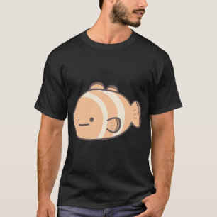 Camiseta Peixe-Palhaço Fofo Piscando em Pastel