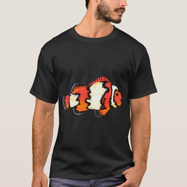 Camiseta Peixe-Palhaço Laranja (Frente)