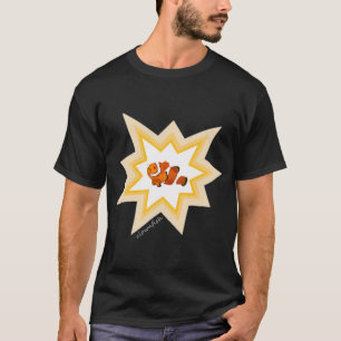 Camiseta Peixe-Palhaço Pintado à Mão