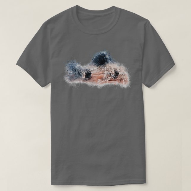 Camiseta Peixe-panda Corydoras panda (Frente do Design)