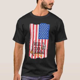 Camiseta Peixe-Pavilhão de Pesca do Dia de os pais do Vovô 