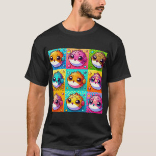 Camiseta peixe peito pop art