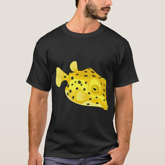 Camiseta Peixe: Peixe Caixa Amarelo (Frente)