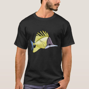 Camiseta Peixe-pequeno-amarelo-de-bico-longo - Por Gengerel